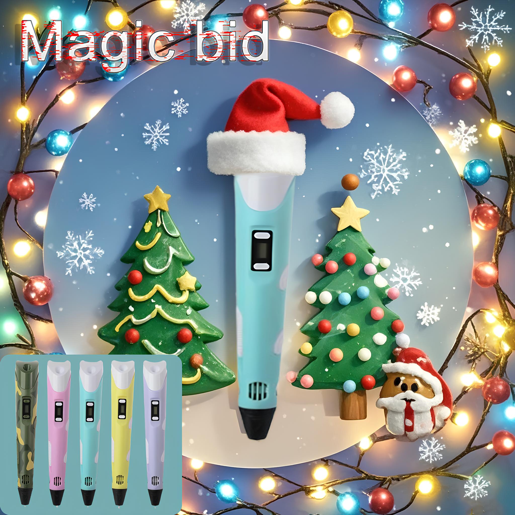 Diy Electronics Filament - 子供のための魔法の染料電子3D印刷ペン,描画ペン,プラフィラメント,誕生日,クリスマス,子供,男の子,女の子へのギフト