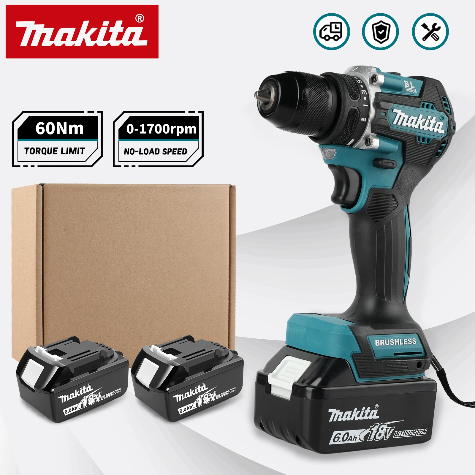 Makita Drill Ddf484 - マキタ DDF487 18Vリチウムドリルドライバー 10mmチャック コンパクトボディ ブラシレスユニット
