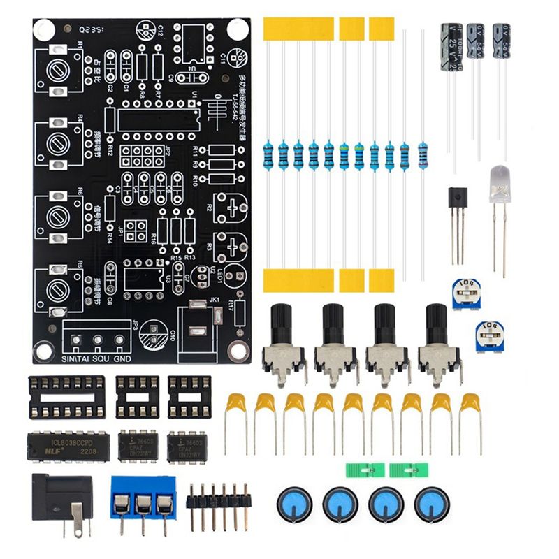 Diy Elektronik - A76I-ICL8038 機能信号発生器モジュール正弦波方形波三角波信号発生器 DIY 溶接練習キット