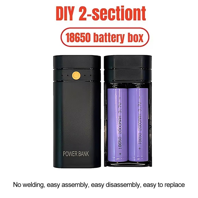 Diy Electronics Websites - DIYパワーバンクボックス 携帯電話電子機器充電用 バッテリーは含まれていません 6000mAh 5V 2A