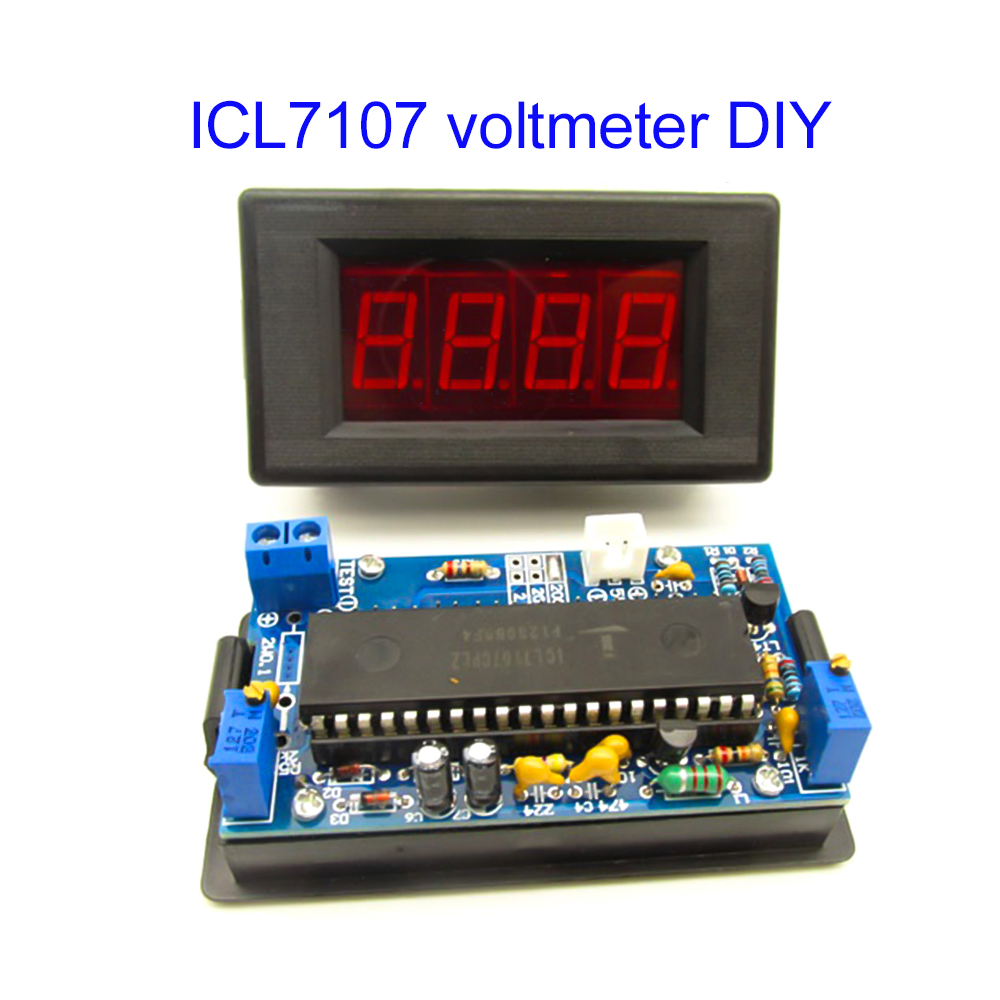 Diy Electronics Websites - ICL7107 電圧計 DIY キット部品 DC 5V