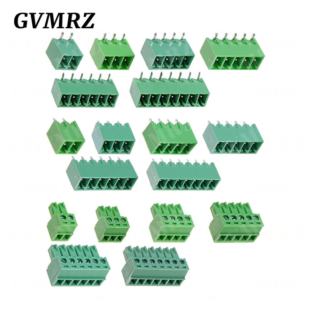 Male Female Header Pin - 5セット/ロット 15EDG 3.81mm PCBシールスクリューターミナルブロック 2～12ピン KF15EDG