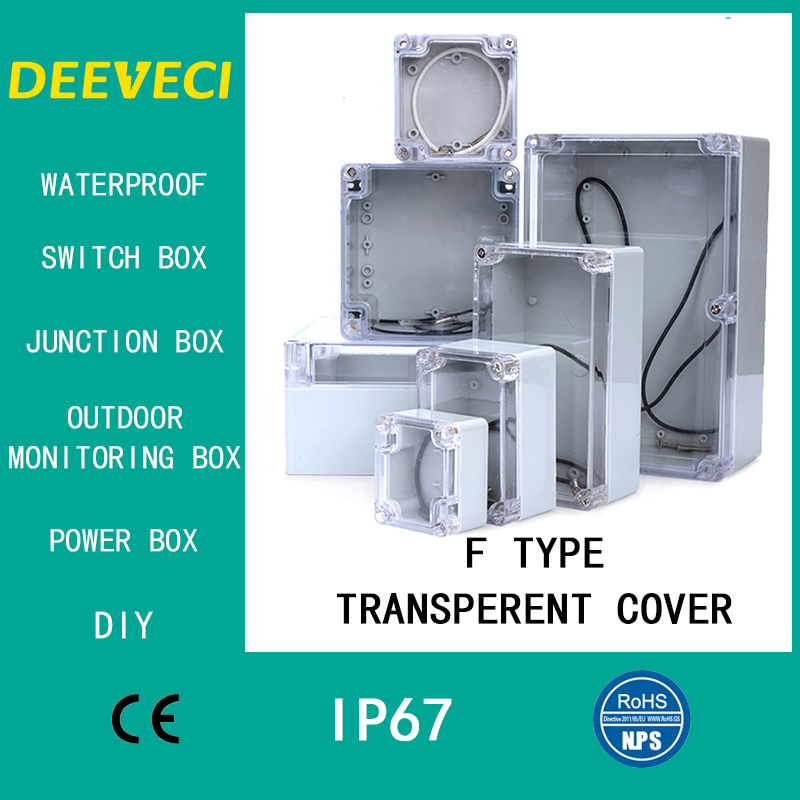 Diy Electronics Websites - 透明防水屋外エンクロージャプラスチックボックス電子プロジェクトケース計器電気ボックスジャンクションボックスハウジング