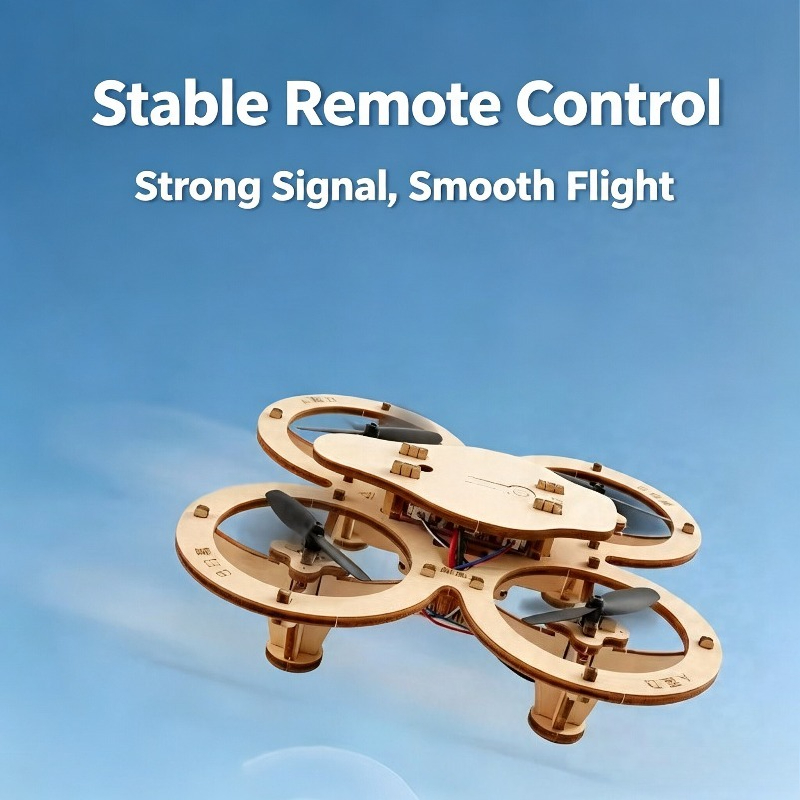 木製RCクアッドコプターDIYキット電子機器教育用RC航空機 - Diy From Old Electronics のレビューと価格