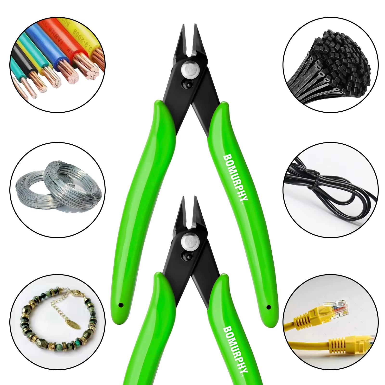 BOMURPHY 170 斜めカッタープライヤー ブラック  - Diy Electronics Filament のレビューと価格