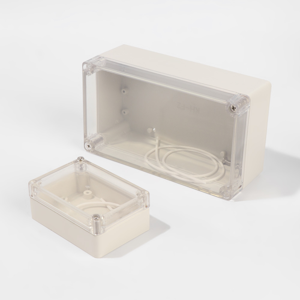 白い防水プラスチック製ジャンクションボックス,透明カバー,電 - Diy Electronics Websites のレビューと価格