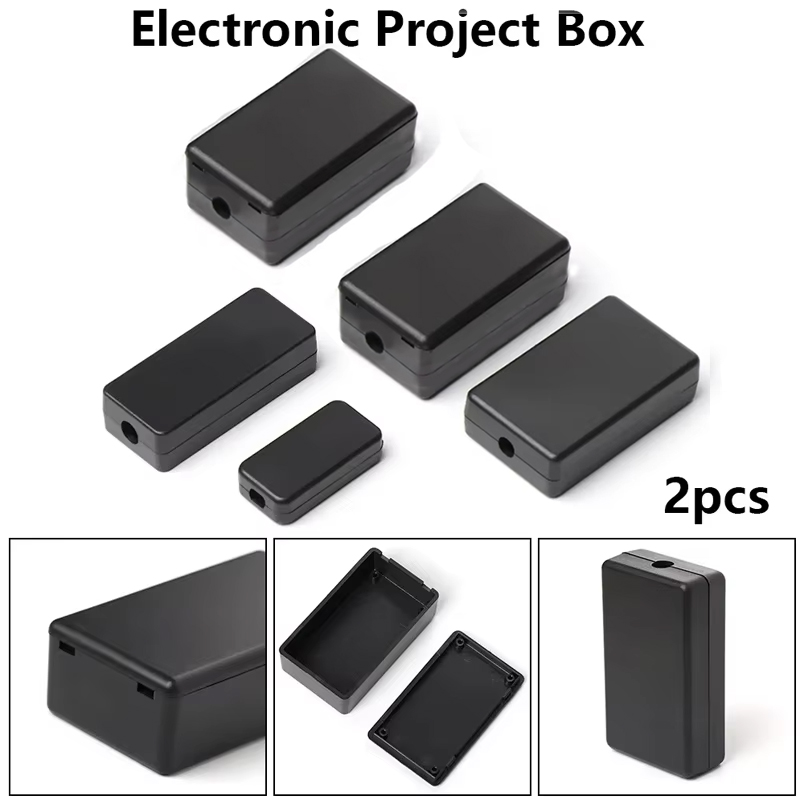 2 個のプラスチック防水ブラックボックス DIY ハウジング - Diy Electronics Websites のレビューと価格