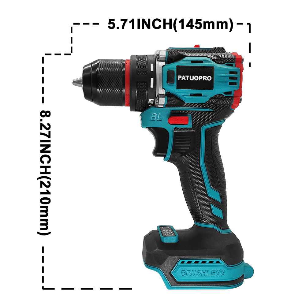 PATUOPRO 21V ワイヤレスブラシレス電気ドリルドラ - Makita Drill Ddf484 のレビューと価格