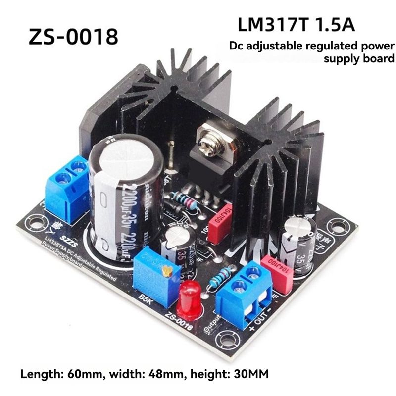 M52K-LM317調整可能なリニア安定化電源ボード 1.5 - Diy Electronics Filament のレビューと価格