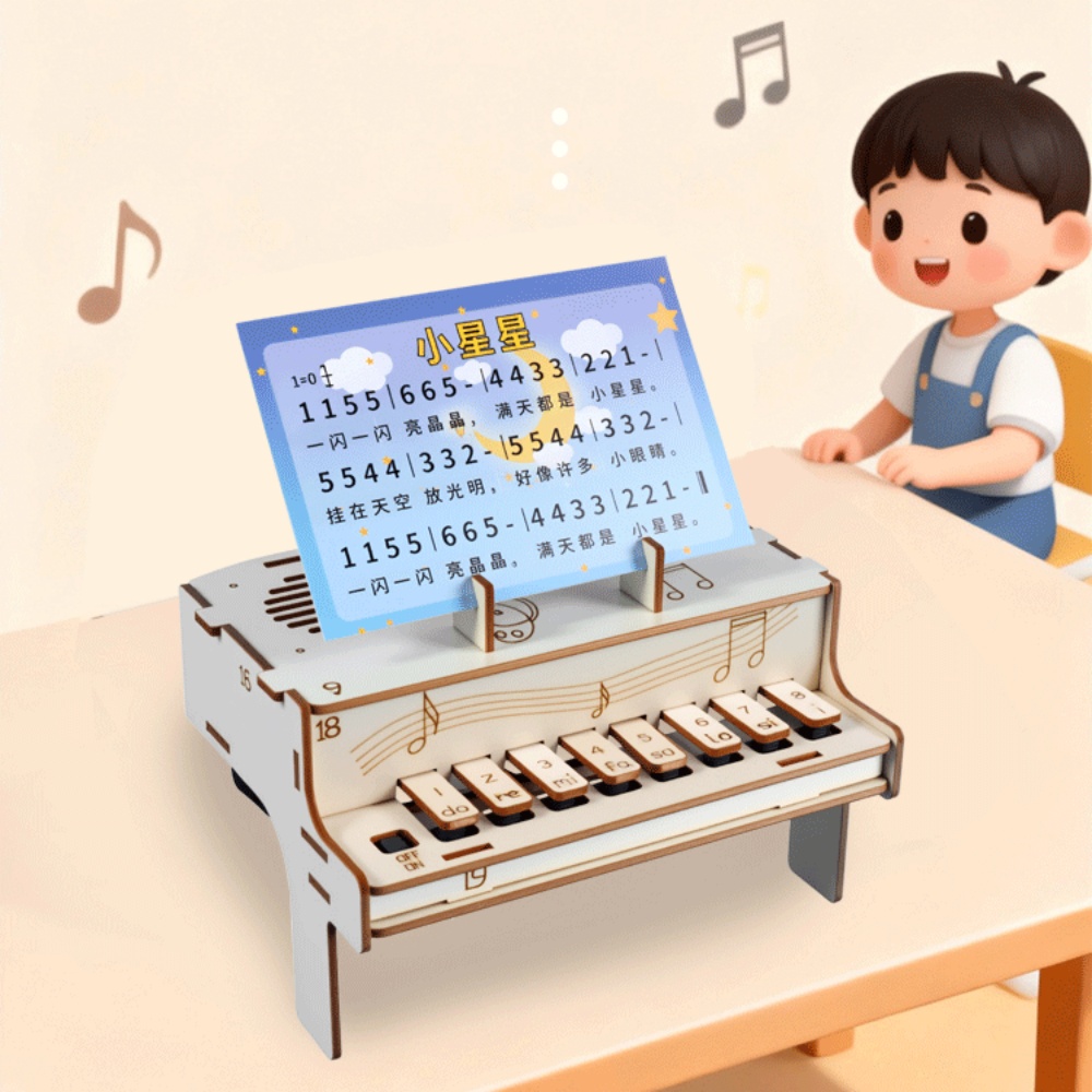 DIY 木製電子ピアノモデル STEM 組み立てキット物理学 - Useful Diy Electronics のレビューと価格