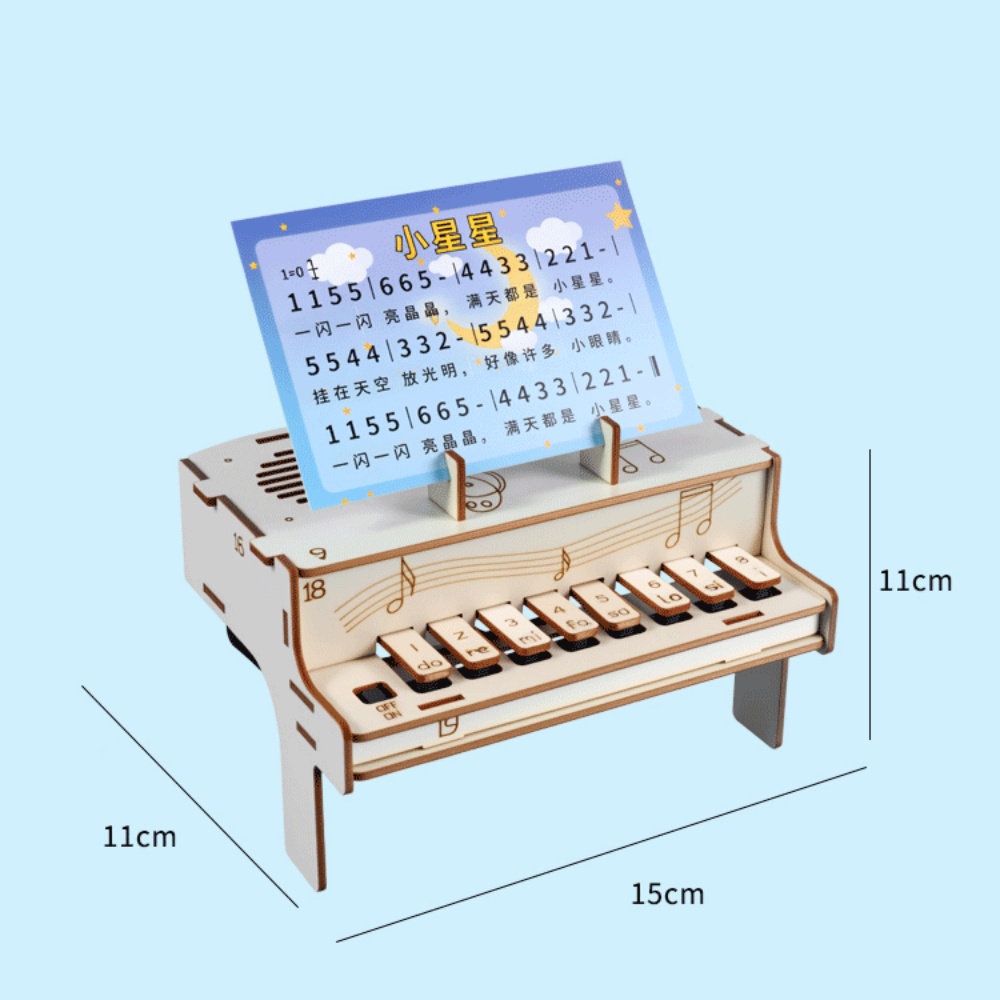 DIY 木製電子ピアノモデル STEM 組み立てキット物理学 - Useful Diy Electronics のレビューと価格