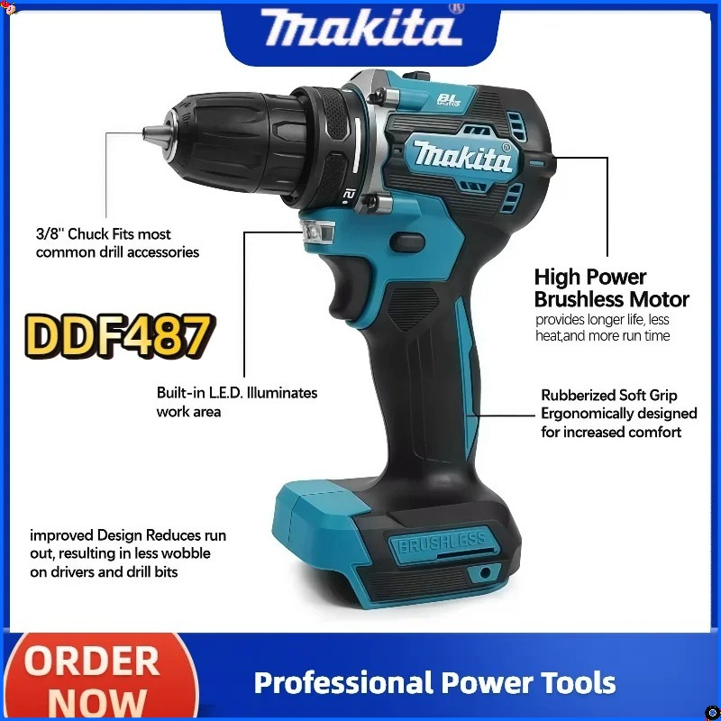 マキタ DDF487 ブラシレスドライバー電動ドライバー コ - Makita Drill Ddf484 のレビューと価格